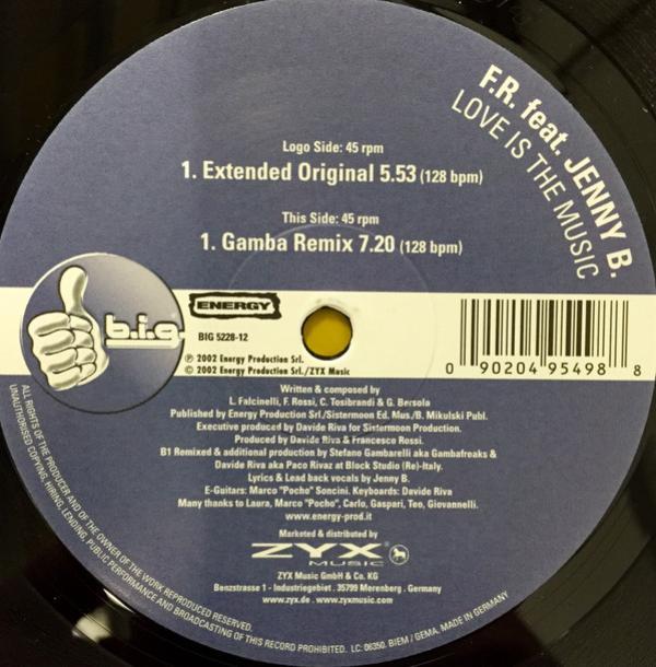 Jenny B., Francesco Rossi - Love Is The Music